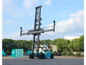 科尼E-ACE電動(dòng)空箱堆高機(jī)在上海隆重發(fā)布！